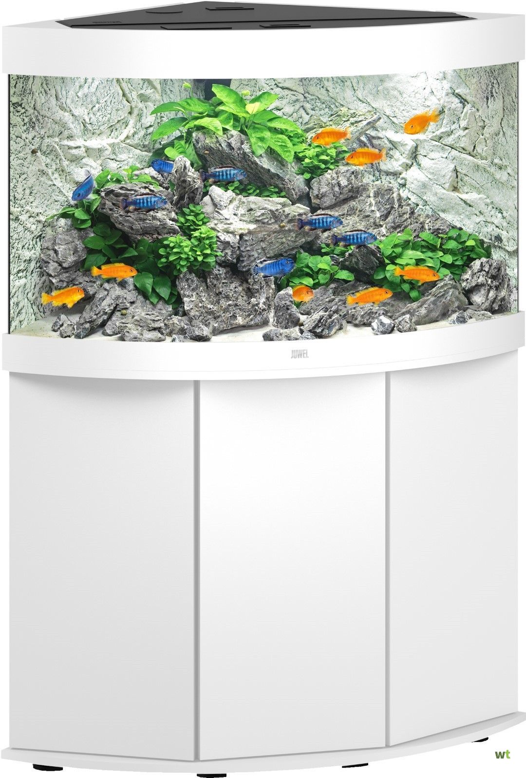 nul zelfstandig naamwoord Verwoesting Juwel aquarium Trigon 190 LED met filter wit Juwel Gebr. de Boon