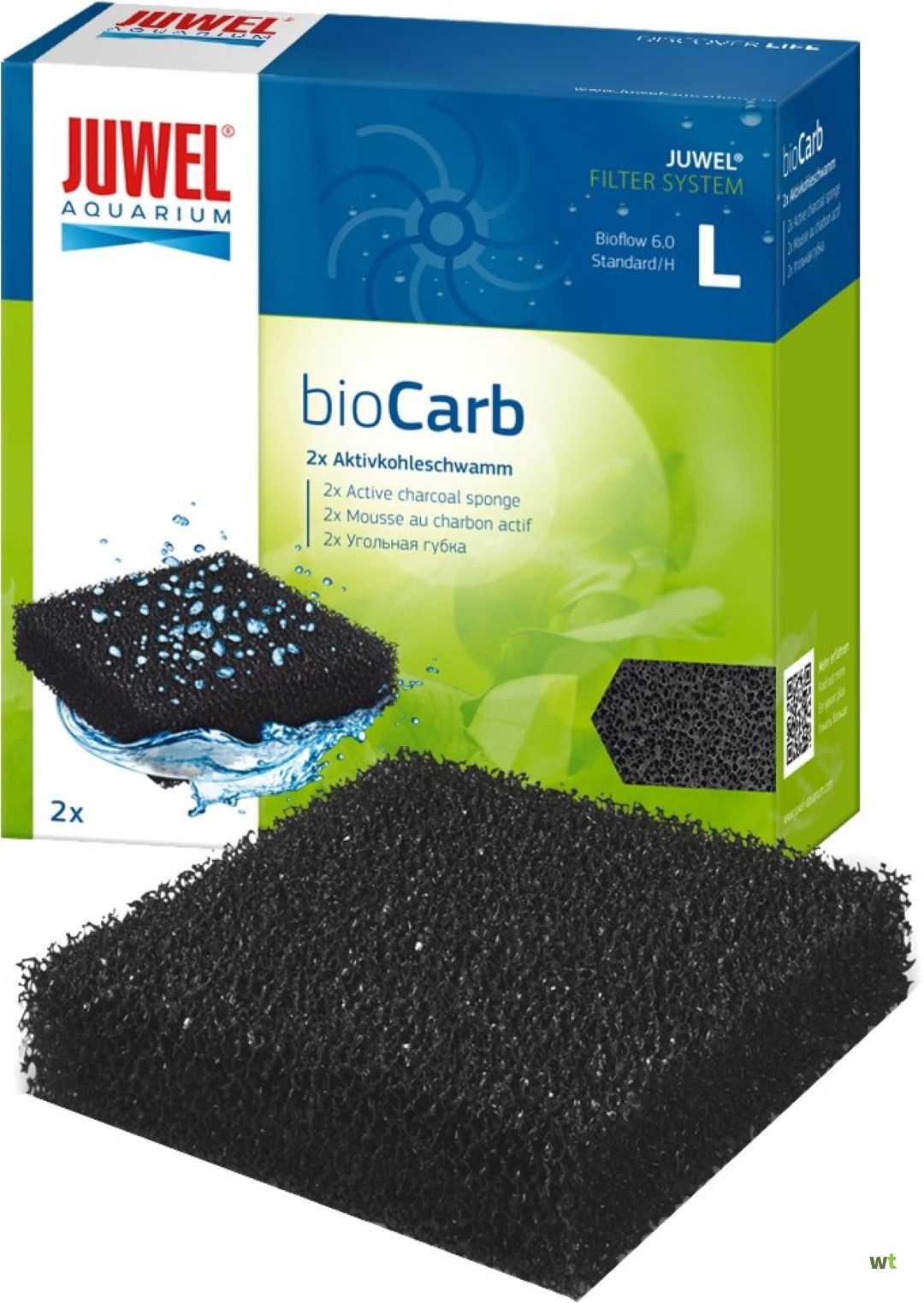 JUWEL bioCarb L- Mousse charbon pour aquarium Juwel