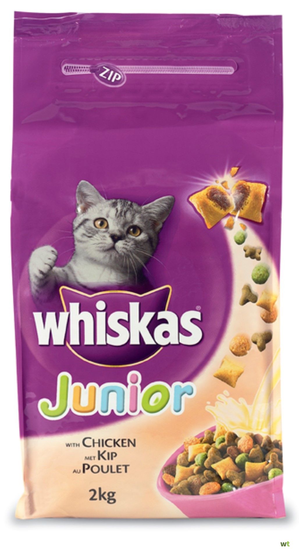 Taille Stal Bakken Kattenvoer Droog Junior Kip zak 1,9 kg Whiskas