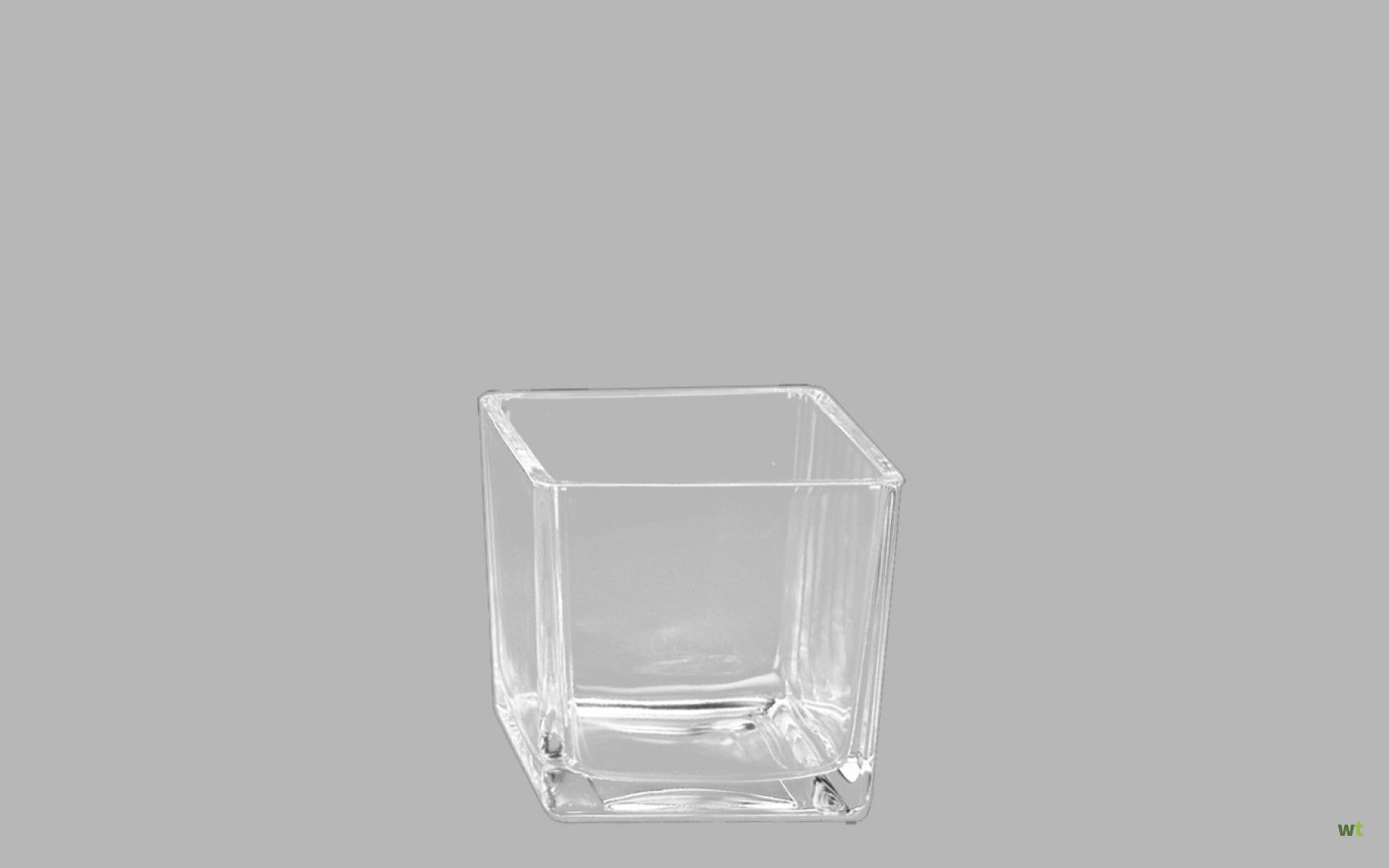 Post vlot bidden Vaas accubak 8 x 8 x 8 cm Hakbijl Glass