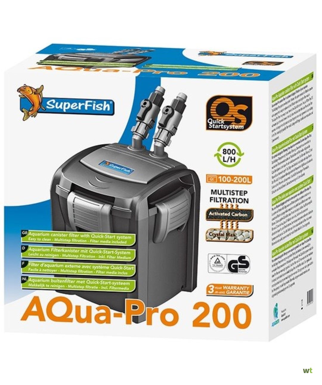 Voorschrift Hoogte Aftrekken Aqua-Pro 200 liter SuperFish