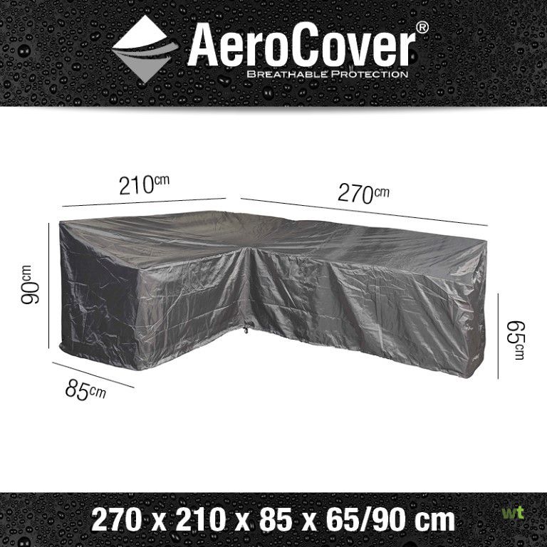 Hoes hoek hoge rugleuning 270 x 210 x 85 x tot 90 cm AeroCover