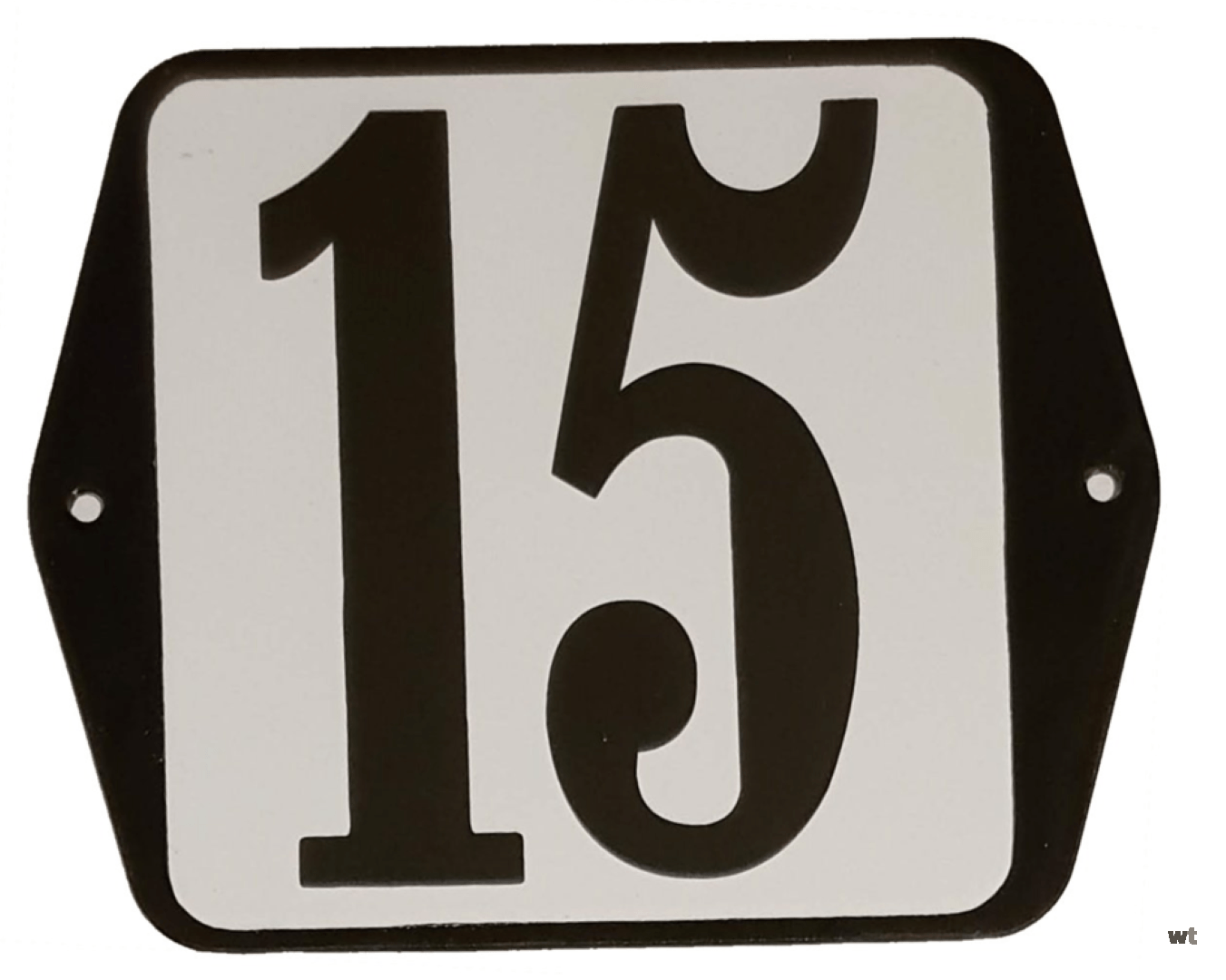 Vernauwd Vrijgekomen repetitie Huisnummer naambordje standaard nummer 15