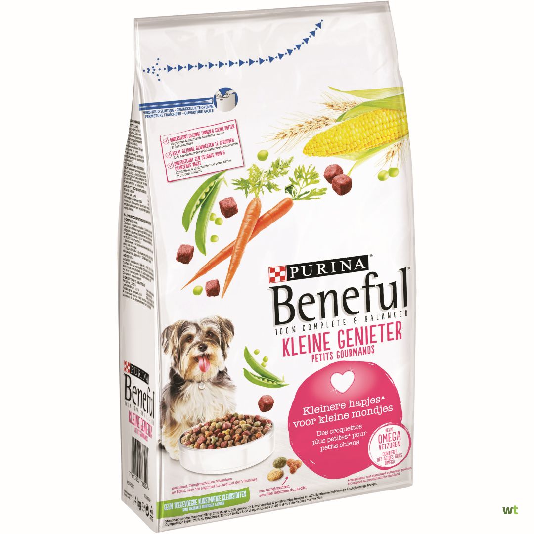 Gevangene heerlijkheid regel Purina beneful kleine genieter met rund, tuingroenten en vitaminen. droge  hondenvoeding. 1,4kg