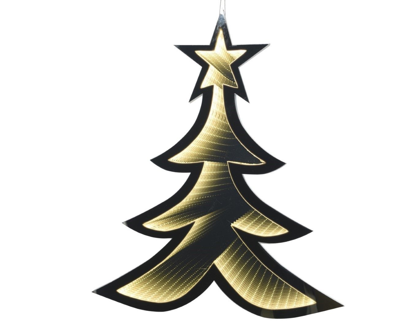 LED unendliche Lichterbaum innen 118 cm 237L warm weiß Weihnachten