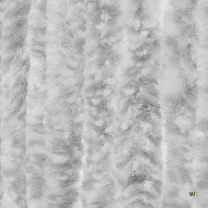 Contract Plunderen romantisch Deurgordijn Vliegengordijn kattenstaart 100 x 240 cm grijs/wit Wicotex