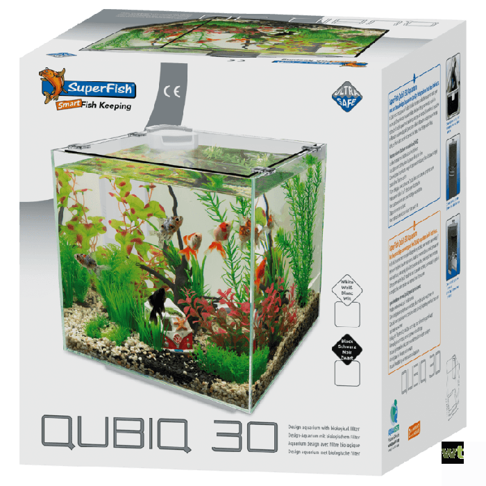 Wat dan ook klimaat Schandalig Qubiq 30 Wit aquaria Superfish