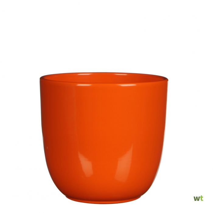 Fabriek Competitief Communistisch Bloempot Pot rond es/13 tusca 14 x 14.5 cm oranje Mica