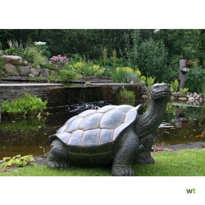 Schildpad groot 76x52x47 cm Polystone beeld Farmwood
