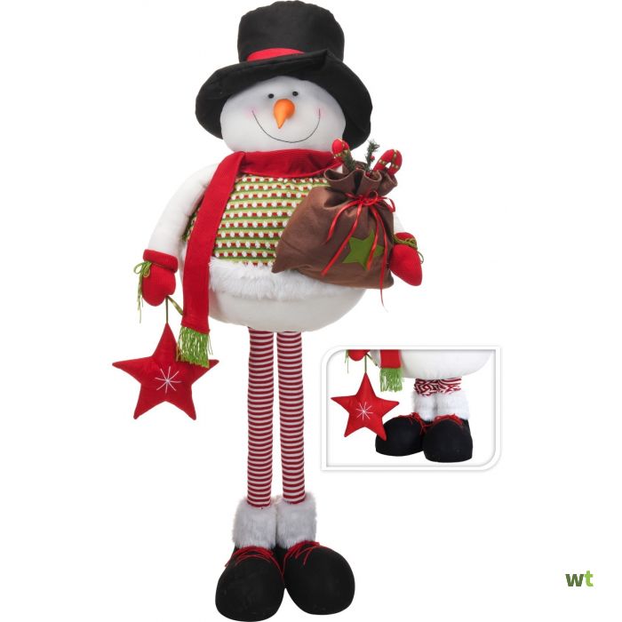 Op het randje speelgoed Kwaadaardige tumor Sneeuwpop 190 cm zwarte hoed Nampook