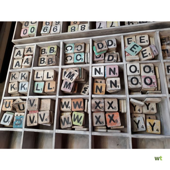 hooi Voorspellen honderd Losse Scrabble letters x10