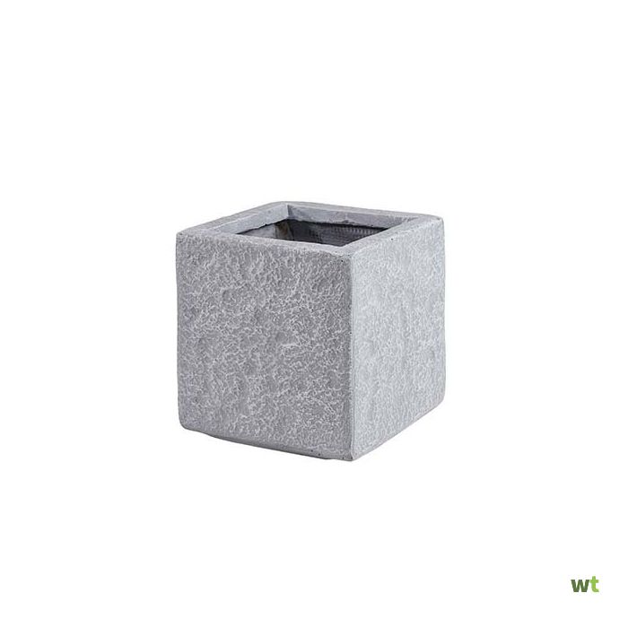 Bloempot reykjavik vierkant cement 40x40 cm E'lite