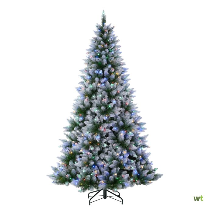 opener strip spelen Kerstboom Frosted Allison 225 cm D130 cm met Color change Led verlichting  kerstboom Holiday Tree