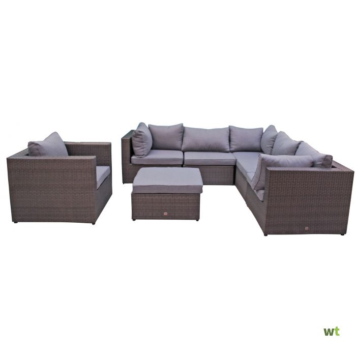 Loungeset 7 delig Calipso met fauteuil Warentuin