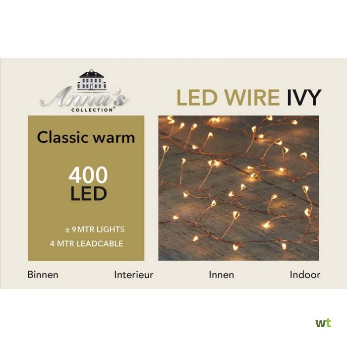 Kerstverlichting Ivy 400 LED / 9 classic met timer collection