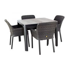 Diningset North Haven Midnight Grey Oosterik Home
