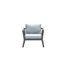 Colorado lounge fauteuil carbon black/mint grey Garden Impressions