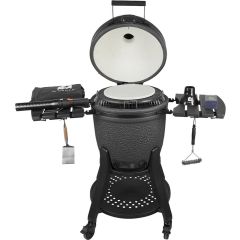 Outlet F: Grills Kamado barbecue iQ Carbon Black inclusief 20 accessiores - Warentuin Collection